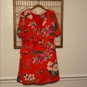 Tropical mini dress